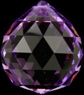 Regenboogkristal bol violet AAA kwaliteit - 5 cm