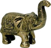 Minibeeldje olifant messing – 7×7.5 cm – 185 g - M