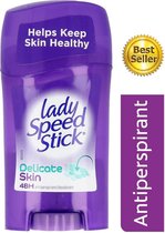 Lady Speed Stick Delicate Skin Deodorant Stick - 48H Zweet Bescherming & Anti Witte Strepen - Populairste Anti Transpirant Deo Stick - Deodorant Vrouw