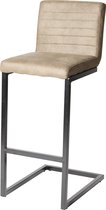 Barkruk Ray - Stof Lever - Metalen Frame  Furn4All | Lever | 102 x 40 x 52 cm