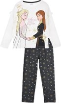 Disney - Frozen 2 - pyjama - Paris couture - 100% Jersey katoen - wit - 122/128