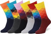 Easton Marlowe Sokken - 6 Paar - Sokken Dames 35-38 - Funny Socks - Comfortabele Ademende Sokken - Vrolijke Sokken - Grappige Sokken
