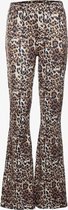 Ai-Girl meisjes flared broek met luipaardprint - Bruin - Maat 146/152