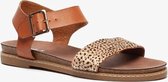 Blue Box dames sandalen met cheetah print - Cognac - Maat 37