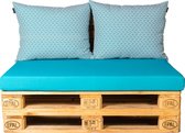 Palletkussen Set Madagaskar Blue 7367 - Cartenza Aqua Blue