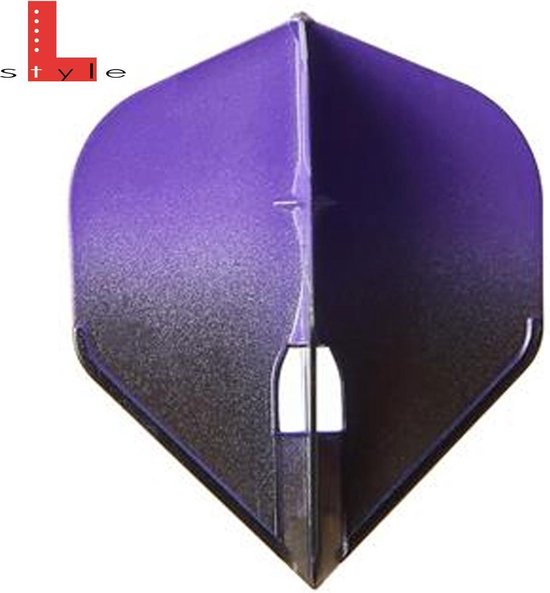 L-Style Champagne L3 Shape 2-Tone BK×Purple - Dart Flights van L-Style — afbeelding 3