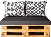 Palletkussen Set Pinamar Black - Cartenza Graphite