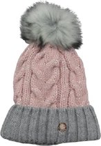 Muts dames winter met pompon - fleece binnenkant