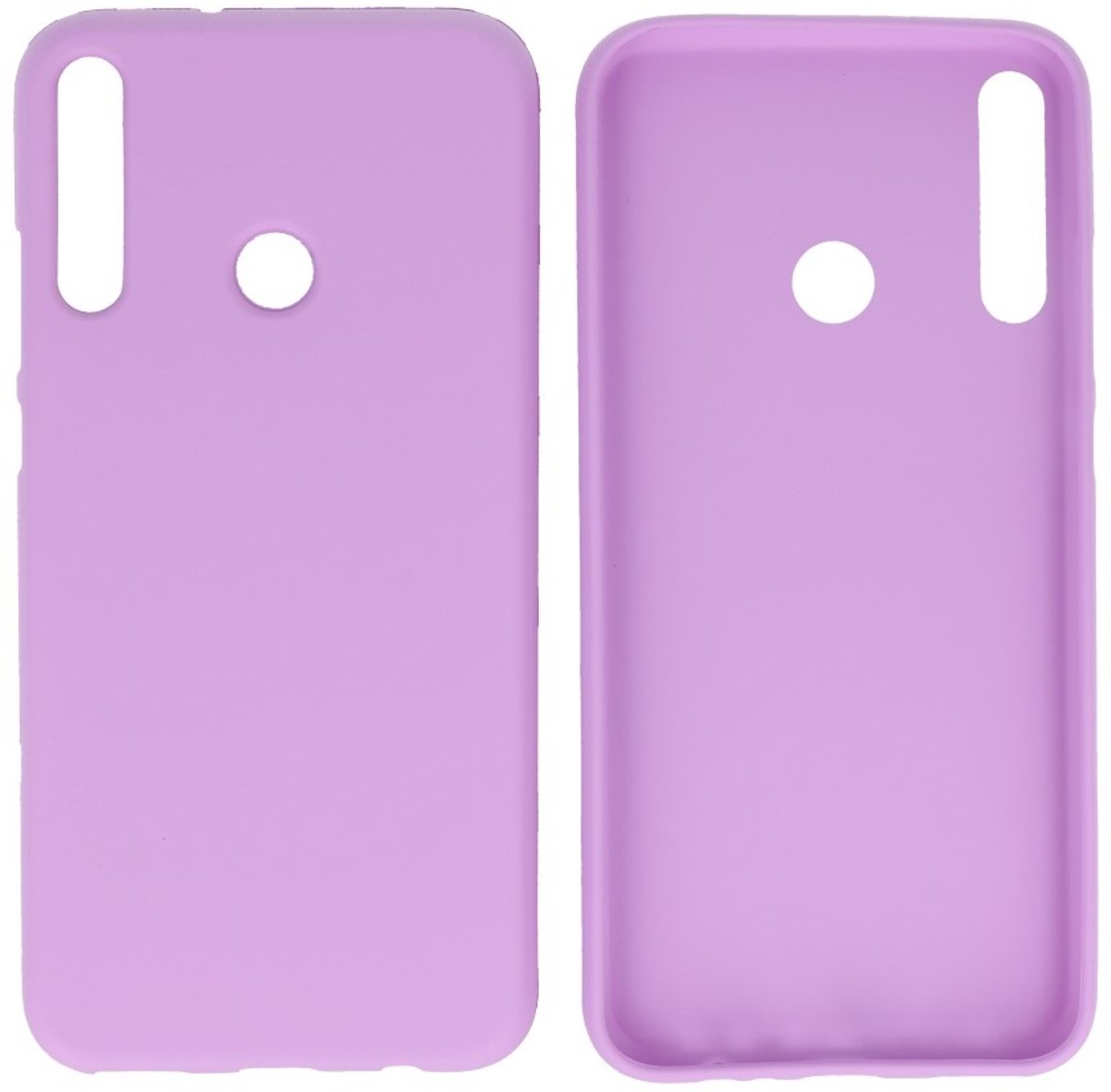 Hoesje Geschikt voor de Huawei P40 Lite E - Backcover Color Telefoonhoesje - Paars