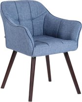 Eetkamerstoel - Eetstoel - Eetkamerstoelen - Keukenstoelen - Modern - Blauw - Hout - 60 cm x 59 cm x 79 cm