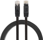 By Qubix internetkabel - 1 meter - CAT6 - Ultra dunne Flat Ethernet kabel - Netwerkkabel (1000Mbps) - Zwart - RJ45 - UTP kabel