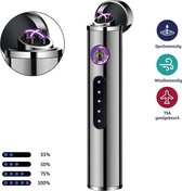 Allkinds Oplaadbare Elektrische Aansteker - USB Plasma Aansteker - Duurzaam - Windbestendig - Zwart