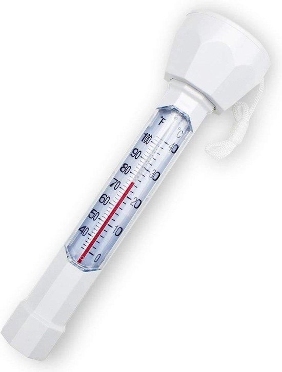 Thermomètre D'étang Avec Cordon - Mesure -15°C à +60°C, Longueur 19 Cm - Pour Carpes Koï, Truites, Bassin De Jardin - Auto-encastrable, Fiable