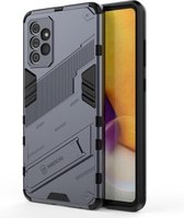 Voor Samsung Galaxy A72 5G / 4G Punk Armor 2 in 1 PC + TPU schokbestendig hoesje met onzichtbare houder (grijs)