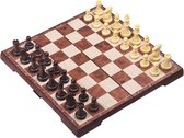Schaakbord - Schaakspel - Schaakset - Dambord - Schaakstukken - Damstukken - Damspel - Magnetisch - 31 x 31 CM + Schaak sleutelhanger