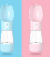 Drinkfles hond | Multifunctioneel | Blauw | Hond | Kat | Water | Voer | Cadeau | Met GRATIS speeltje