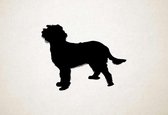 Silhouette hond - Spinone Italiano - Spinone Italiano - XS - 24x30cm - Zwart - wanddecoratie