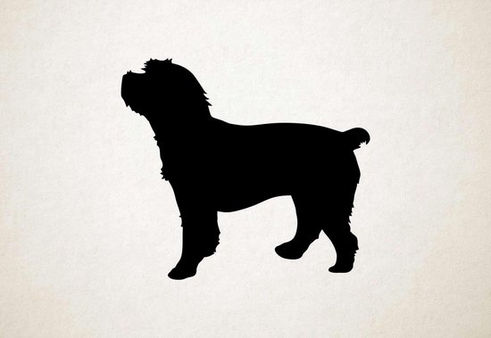 Silhouette hond - Cockapoo - Cockapoo - L - 75x84cm - Zwart - wanddecoratie