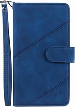Hoesje geschikt voor Samsung Galaxy S10 - Bookcase - Koord - Pasjeshouder - Portemonnee - Kunstleer - Blauw
