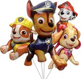Paw Patrol Helium Set - Ballonnen - Chase - Marshall - Rubble - Skye - Paw Patrol set 4 delig - Themaverjaardag - Kinderfeest - Versiering