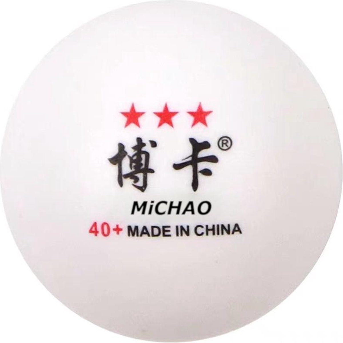 Racketclub Michao - Professionele originele Chinese Tafeltennis ballen van hoge kwaliteit (3 star ***) - Per 100 stuks - 40+ mm - Naadloos - Perfecte trainingsballen voor budget prijs