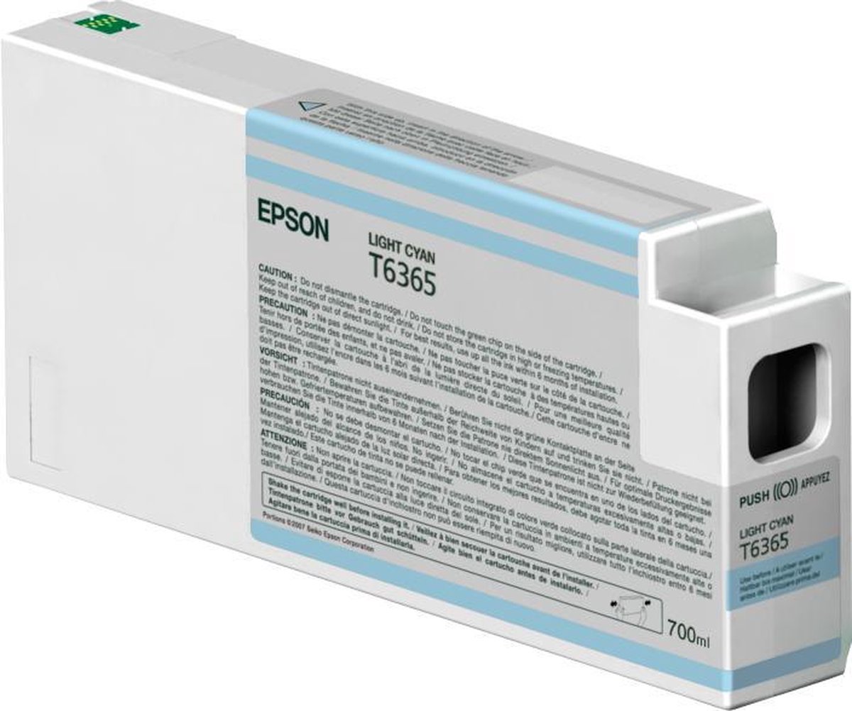 Epson T636500 - Inktcartridge / Licht Cyaan