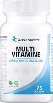 Multivitamine | Muscle Concepts - Essentiele vitamines, mineralen & kruiden - 75 tabletten