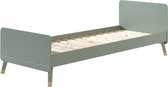 Bed 90x200 olijfgroen