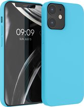 kwmobile telefoonhoesje voor Apple iPhone 12 / 12 Pro - Hoesje met siliconen coating - Smartphone case in zeeblauw