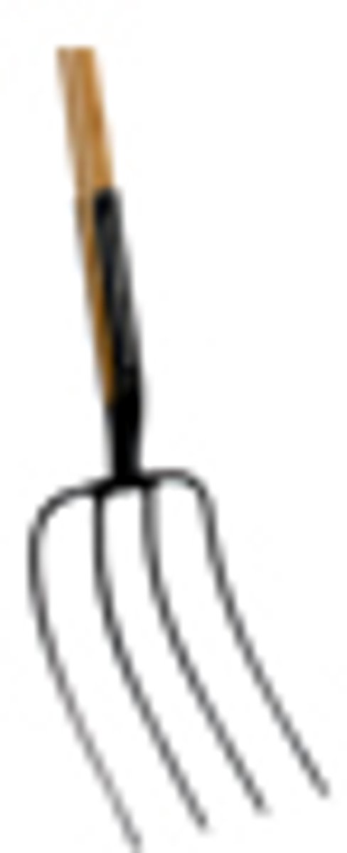 Talen Tools - Mestvork - 4 tanden - Vaste veer - Steel 100 cm van Talen Tools — afbeelding 2