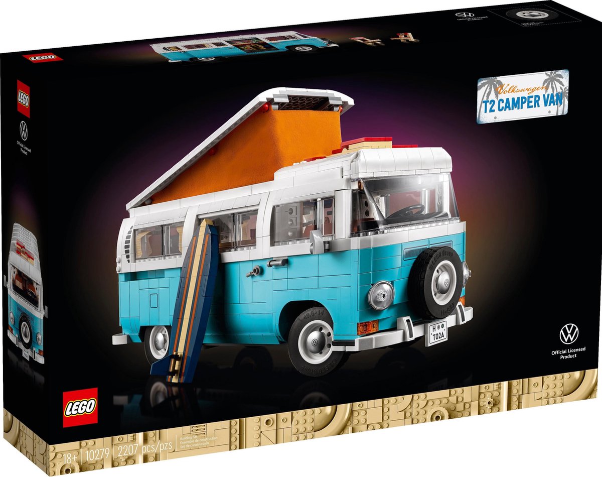 boeren erectie maagd LEGO - 10279 - Volkswagen T2 Camper Van | bol.com