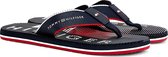 Tommy Hilfiger Slippers - Maat 42 - Mannen - navy - rood - wit