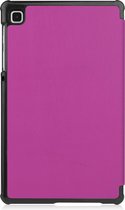 Tablet hoes geschikt voor Samsung Galaxy Tab A7 Lite (2021) - Tri-Fold Book Case + Screenprotector - Paars