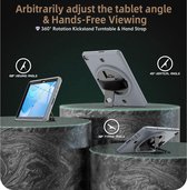 Tablet hoes geschikt voor Huawei MatePad T10s - Hand Strap Armor - Rugged Case met schouderband - 10.1 Inch - Grijs