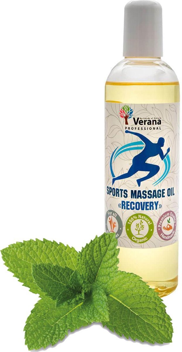 Verana natuurlijke sport massageolie tegen spierpijn 250ml