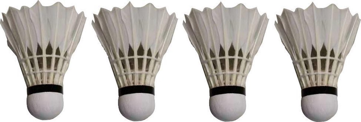 Badminton shuttle- Badminton shuttlecock- Badminton veren shuttles- Veren badmintonshuttle- Badminton pluimbal- Veren shuttlecock- Shuttles voor badminton- Racketclub Feather 1 - Veren badminton shuttles voor een budget prijs - Koker 12 stuks