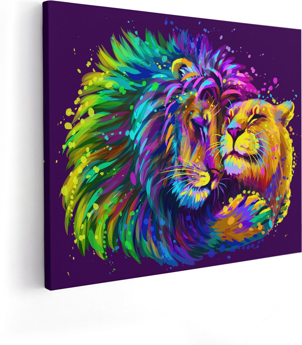 ▷ Superbe toile d'un lion très design et très artistique