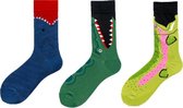 Binkies Socks Box | 3 paar sokken heren | Monster Trio voor  Heren en Jongens