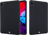 Pure kleur vloeibare siliconen schokbestendige volledige dekking voor iPad Pro 11 (2021) (zwart)