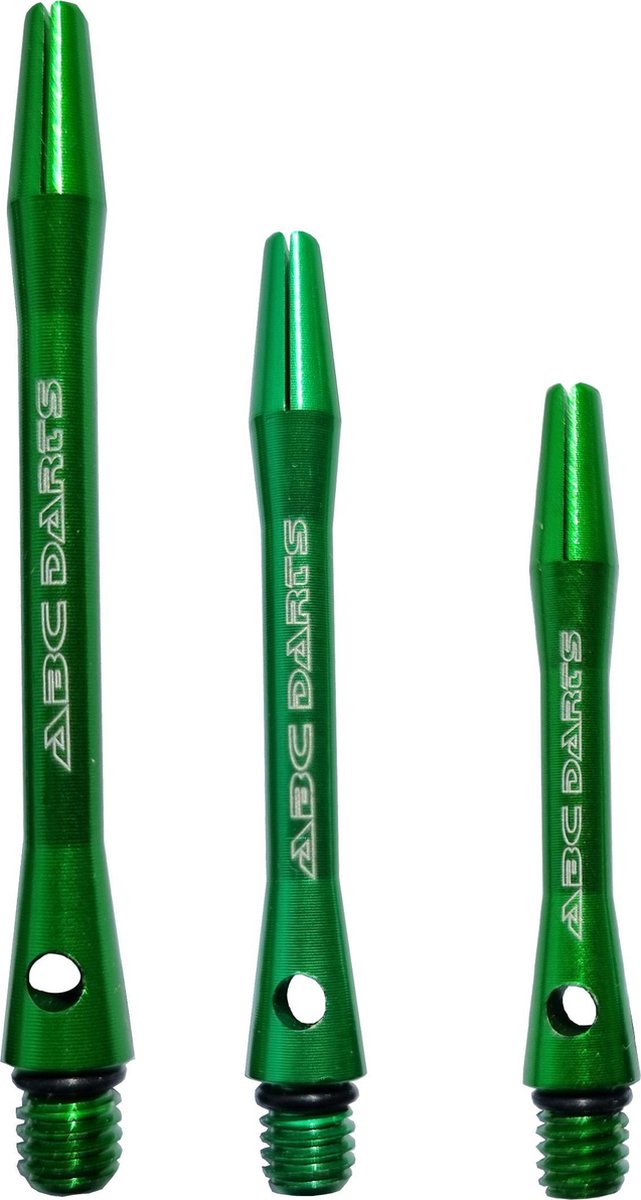ABC Darts - Dart Shafts - Aluminium Groen - In Between - 3 sets (9 stuk) van ABC Darts — afbeelding 2