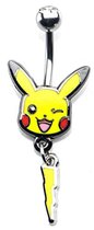 Pokemon Pikachu- Stainless Steel Navel Ring