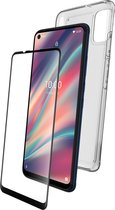 Wiko 5/5 Plus Bescherming Zacht Shell Origineel Transparant Aangemaakt Glas Film