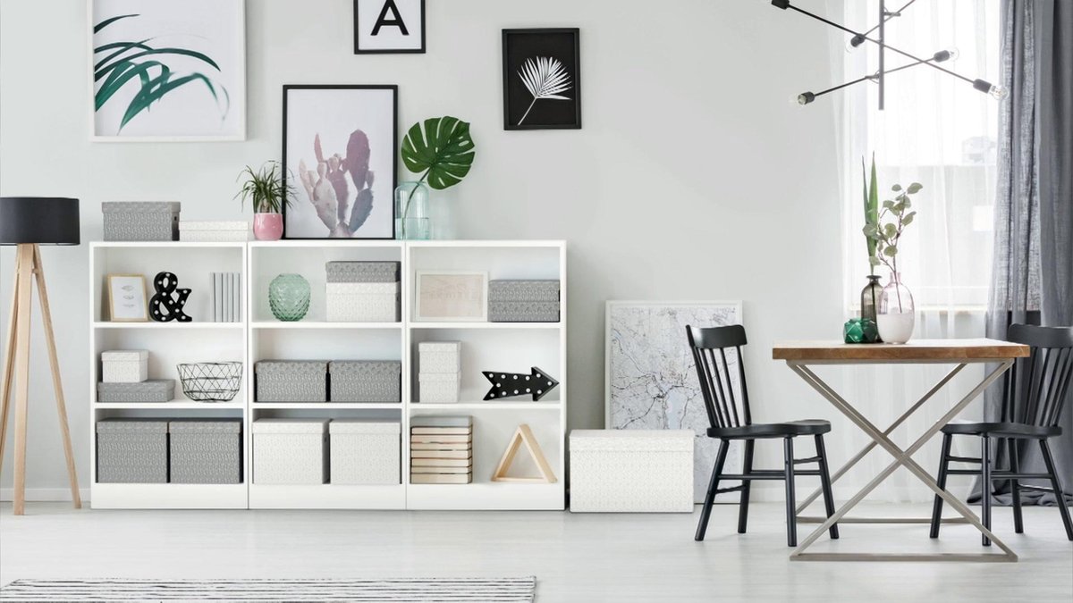 Esselte Home Grote Opbergdoos, Set van 3 Wit | Op voorraad