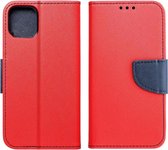 Fancy Book case voor SAMSUNG A31 - rood/navy