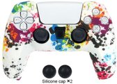 Siliconen Controller Hoesjes | Beschermhoes Skin | Geschikt voor PS5 - Playstation 5 | Softcover Case | Grip | Painting