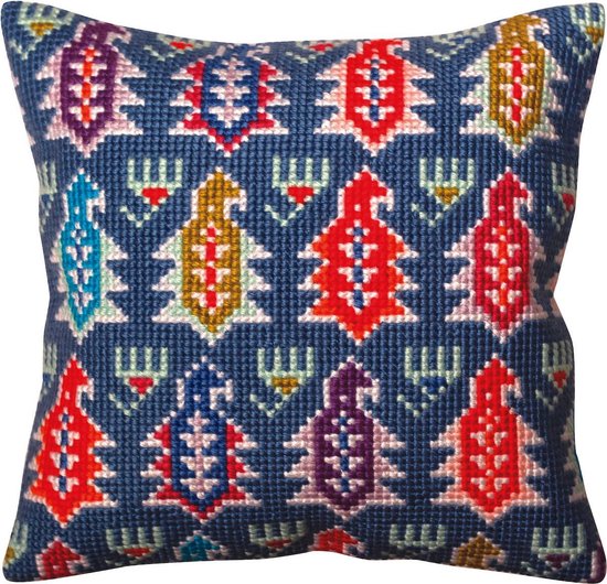 kussen Woezel kruissteek/knoop borduurpakket