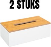 LOFT030 Tissue Box Wit Modern 2 Stuks