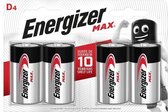 Energizer Max D / LR20 alkalinebatterijen, set van 4
