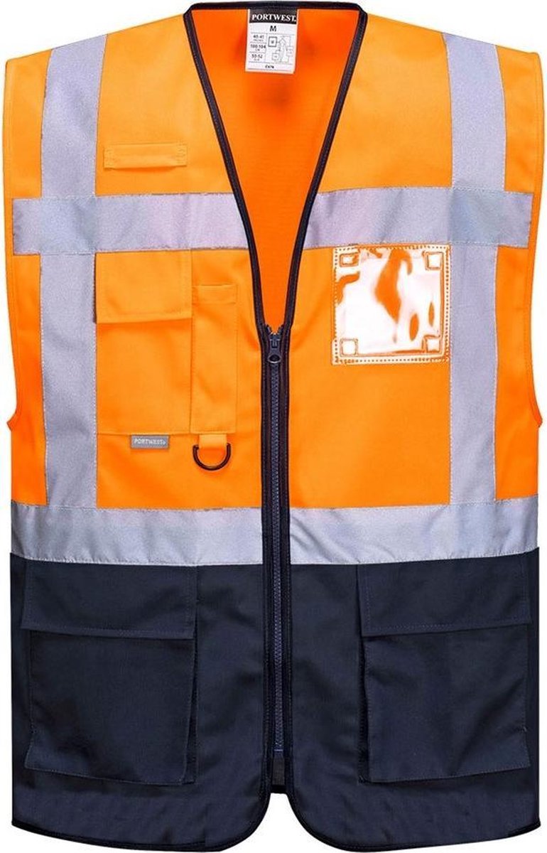 Portwest C476 Warsaw Hi-Vis Contrast Executive Vest