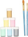 foto van Crafts & Co Textielverf voor Sneakers DIY Starterkit - 6 Kleuren - Pastel - Ook voor Kleding